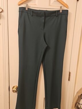 Anne Klein Teal Straight-Leg Dress Pants